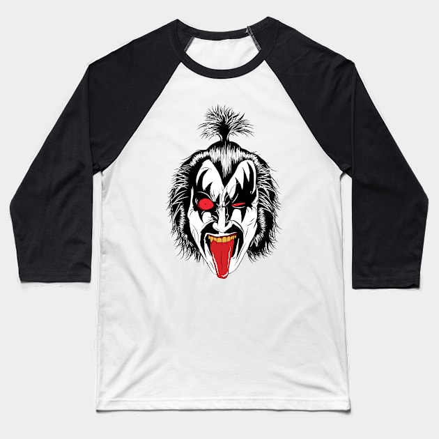 Lobo Kiss Baseball T-Shirt by crizdesigner